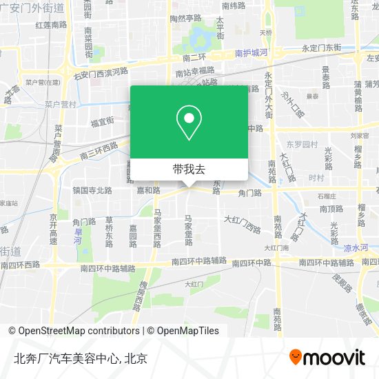 北奔厂汽车美容中心地图