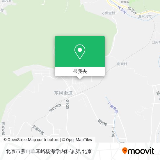 北京市燕山羊耳峪杨海学内科诊所地图