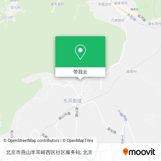 北京市燕山羊耳峪西区社区服务站地图