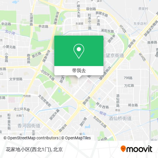 花家地小区(西北1门)地图