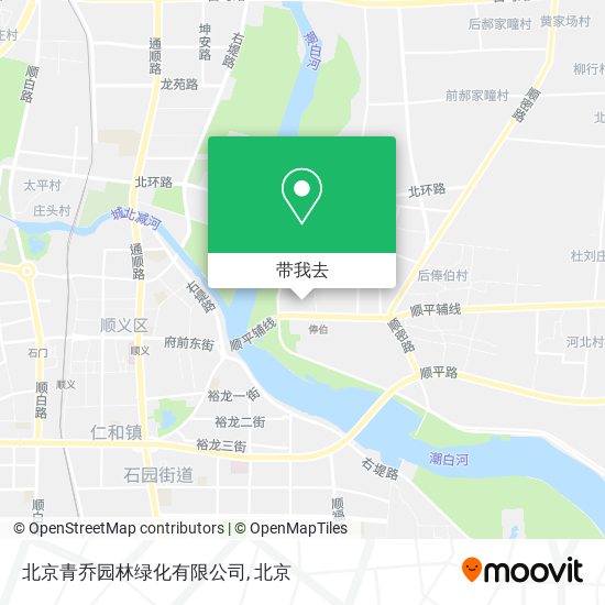 北京青乔园林绿化有限公司地图