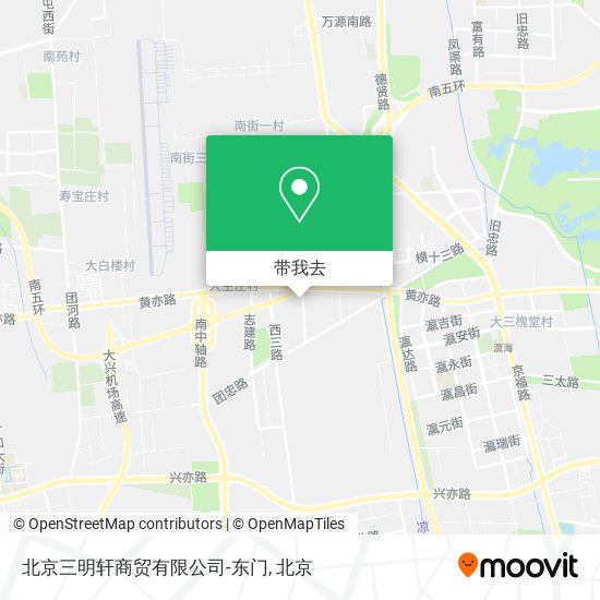 北京三明轩商贸有限公司-东门地图