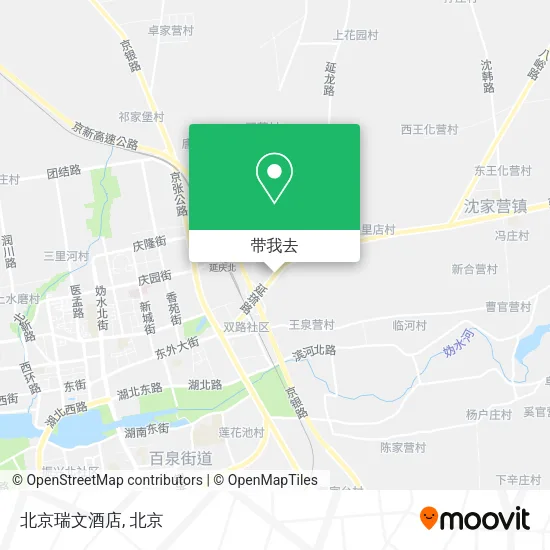 北京瑞文酒店地图