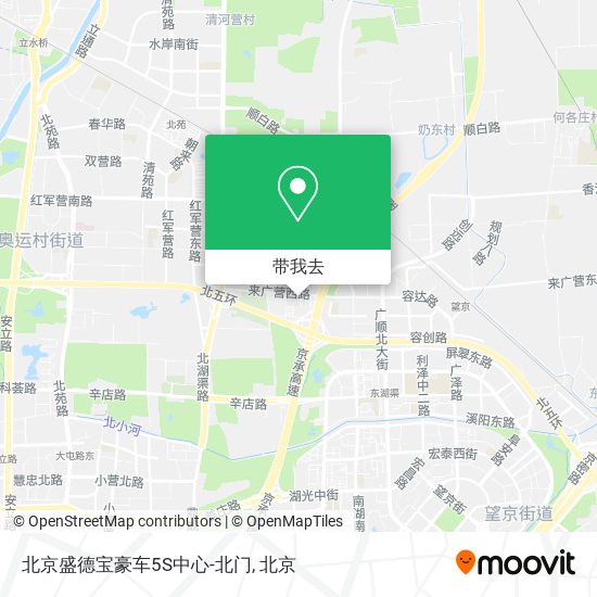 北京盛德宝豪车5S中心-北门地图