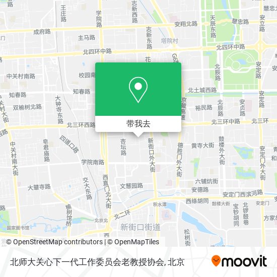 北师大关心下一代工作委员会老教授协会地图