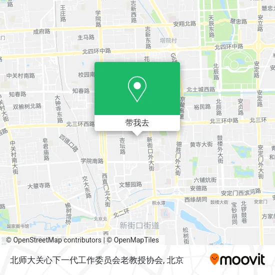 北师大关心下一代工作委员会老教授协会地图