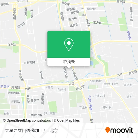 红星西红门铁磷加工厂地图
