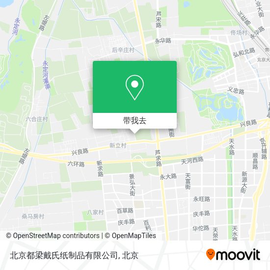 北京都梁戴氏纸制品有限公司地图