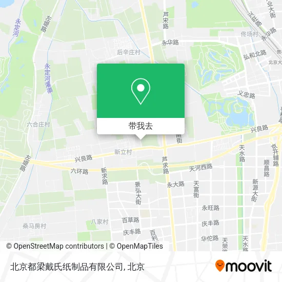 北京都梁戴氏纸制品有限公司地图