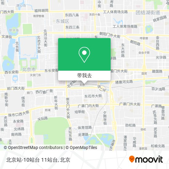 北京站-10站台 11站台地图