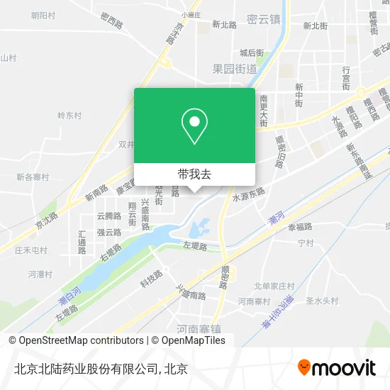 北京北陆药业股份有限公司地图