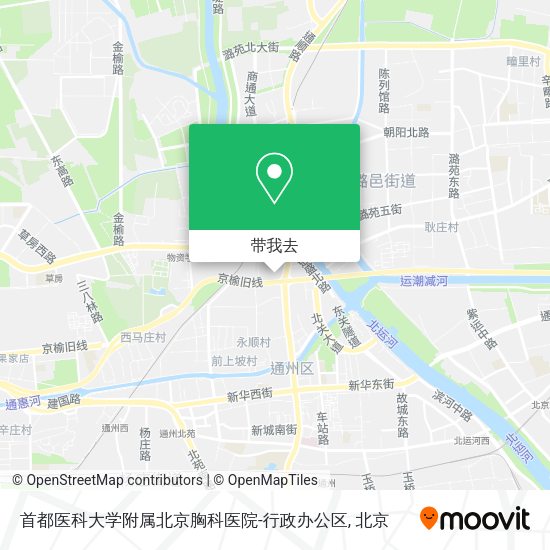 首都医科大学附属北京胸科医院-行政办公区地图