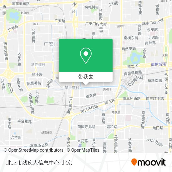 北京市残疾人信息中心地图