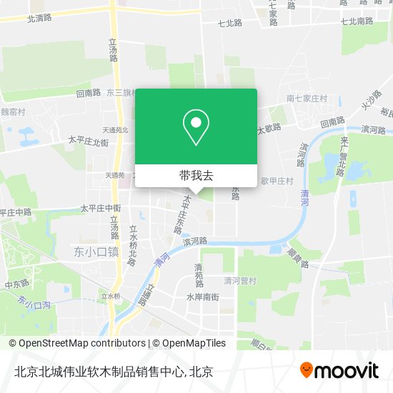 北京北城伟业软木制品销售中心地图