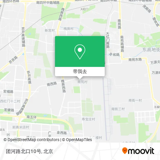 团河路北口10号地图
