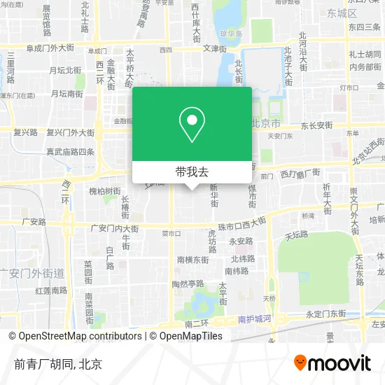 前青厂胡同地图