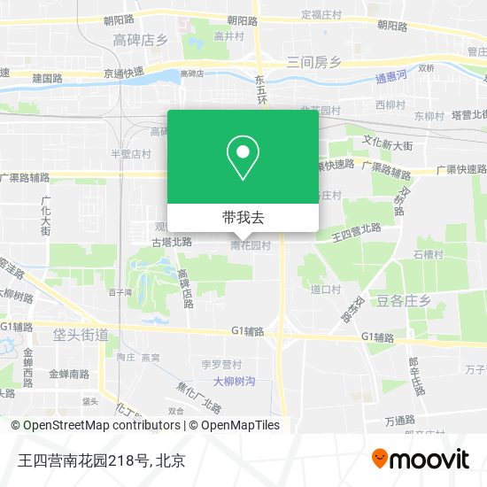 王四营南花园218号地图