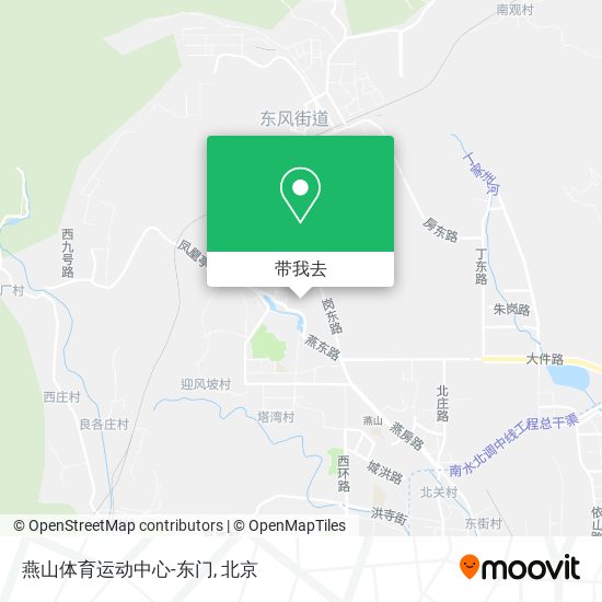 燕山体育运动中心-东门地图