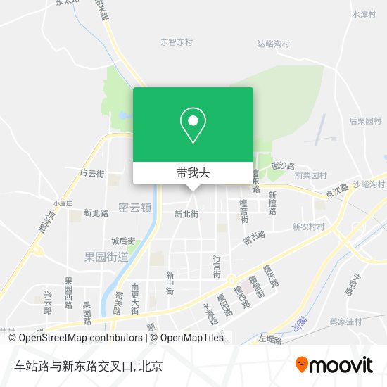 车站路与新东路交叉口地图