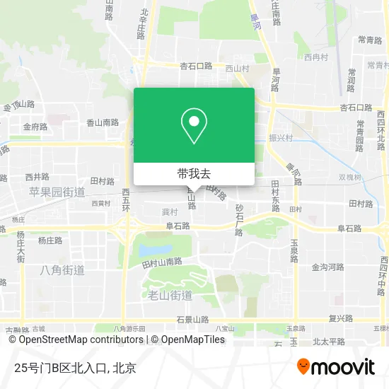 25号门B区北入口地图