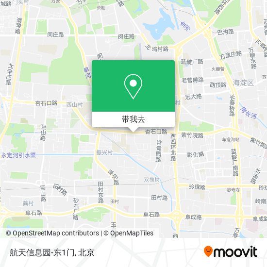 航天信息园-东1门地图