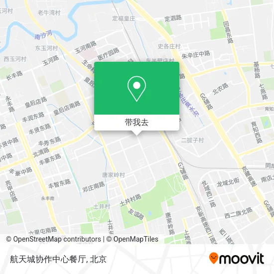 航天城协作中心餐厅地图