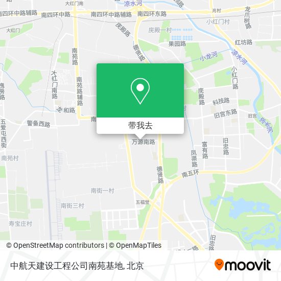 中航天建设工程公司南苑基地地图