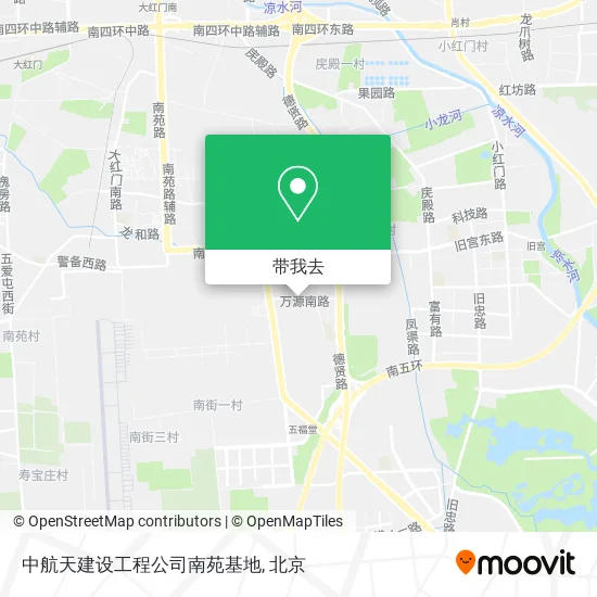中航天建设工程公司南苑基地地图