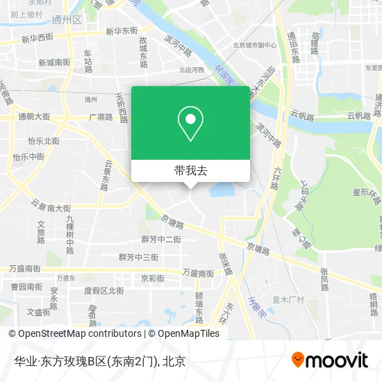 华业·东方玫瑰B区(东南2门)地图