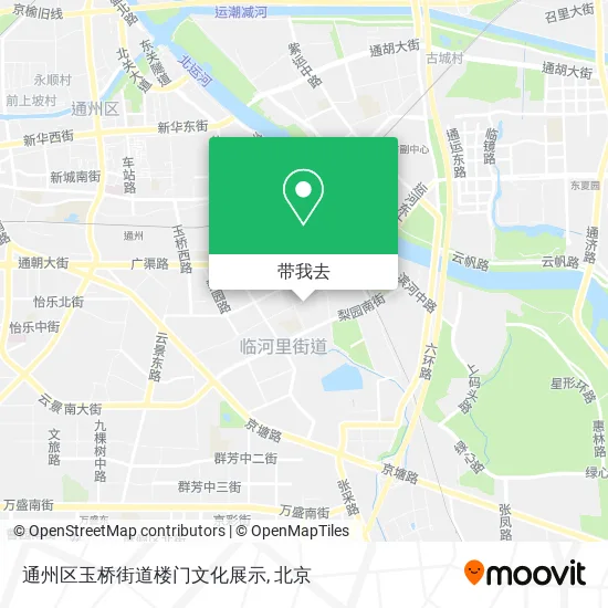 通州区玉桥街道楼门文化展示地图