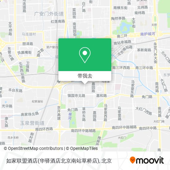 如家联盟酒店(华驿酒店北京南站草桥店)地图
