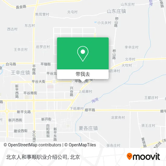 北京人和事顺职业介绍公司地图