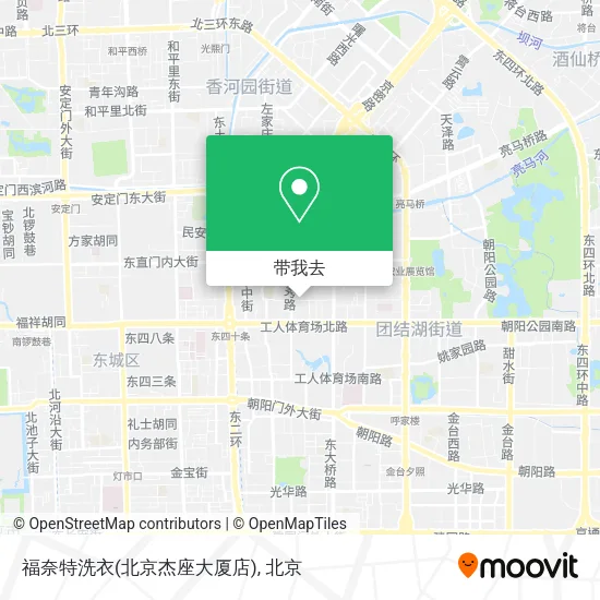 福奈特洗衣(北京杰座大厦店)地图