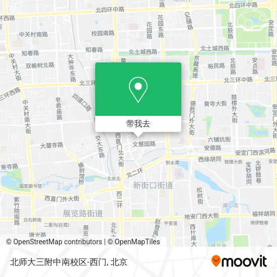 北师大三附中南校区-西门地图