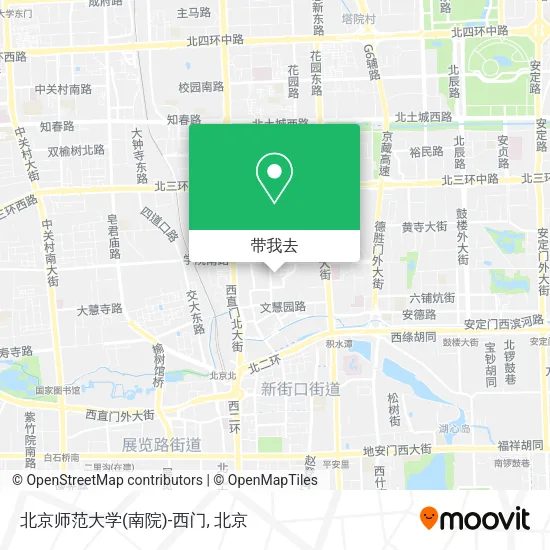 北京师范大学(南院)-西门地图