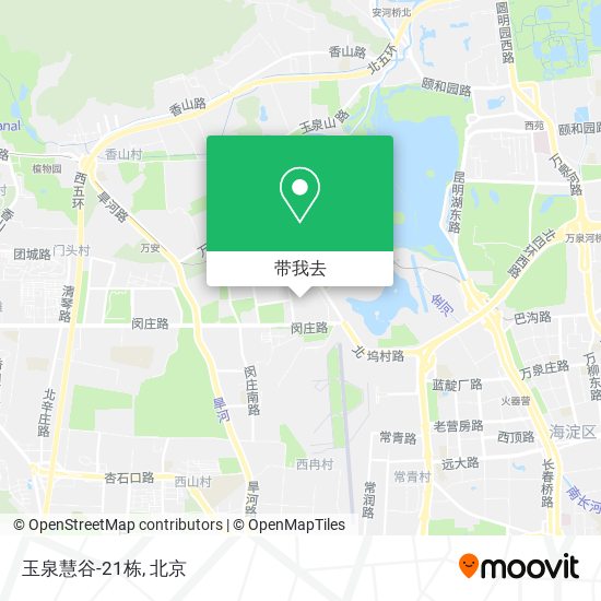 玉泉慧谷-21栋地图