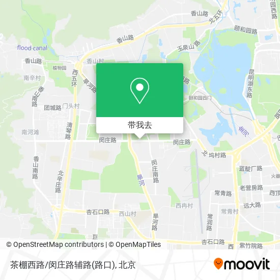 茶棚西路/闵庄路辅路(路口)地图
