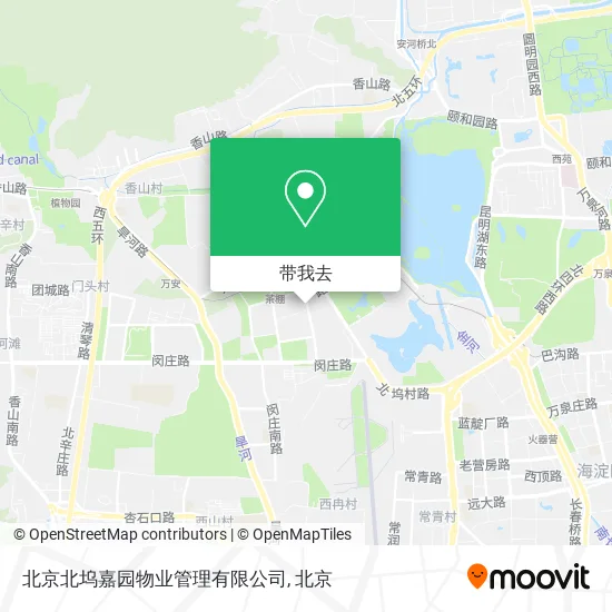 北京北坞嘉园物业管理有限公司地图