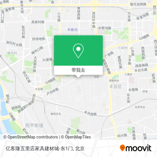 亿客隆五里店家具建材城-东1门地图