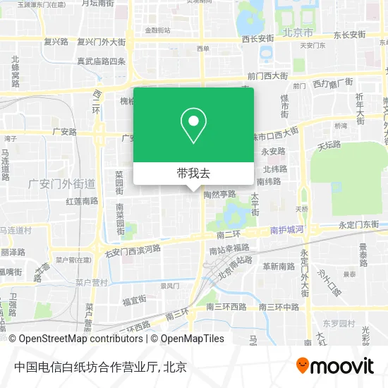 中国电信白纸坊合作营业厅地图