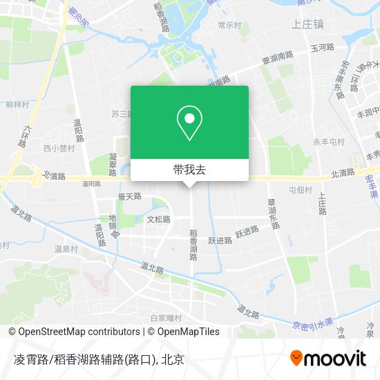 凌霄路/稻香湖路辅路(路口)地图
