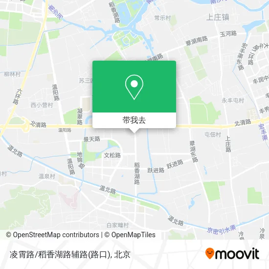 凌霄路/稻香湖路辅路(路口)地图