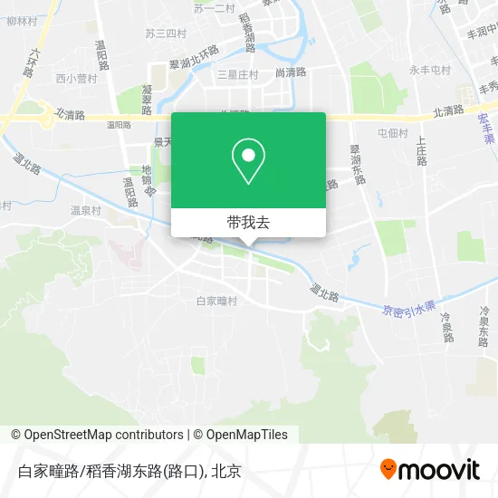 白家疃路/稻香湖东路(路口)地图