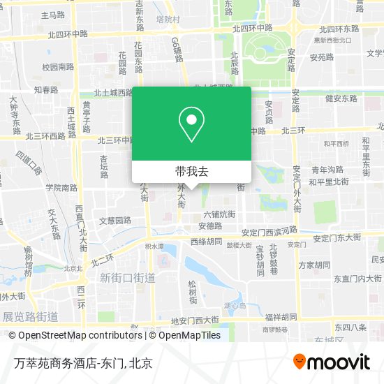 万萃苑商务酒店-东门地图