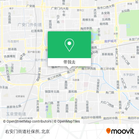 右安门街道社保所地图