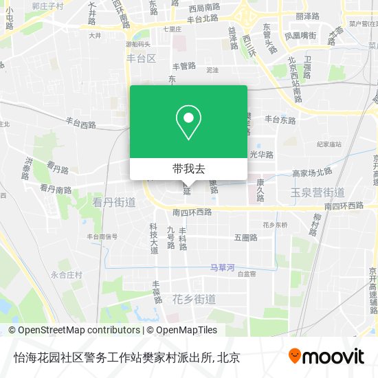 怡海花园社区警务工作站樊家村派出所地图