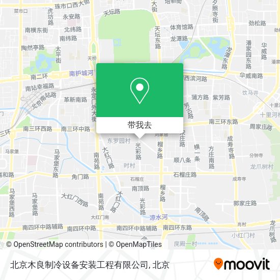 北京木良制冷设备安装工程有限公司地图