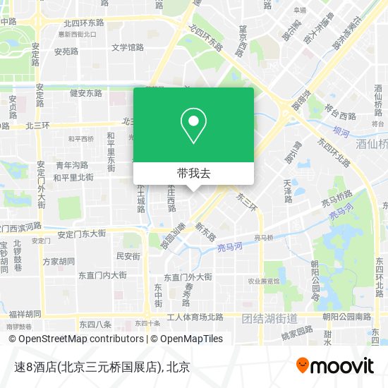 速8酒店(北京三元桥国展店)地图