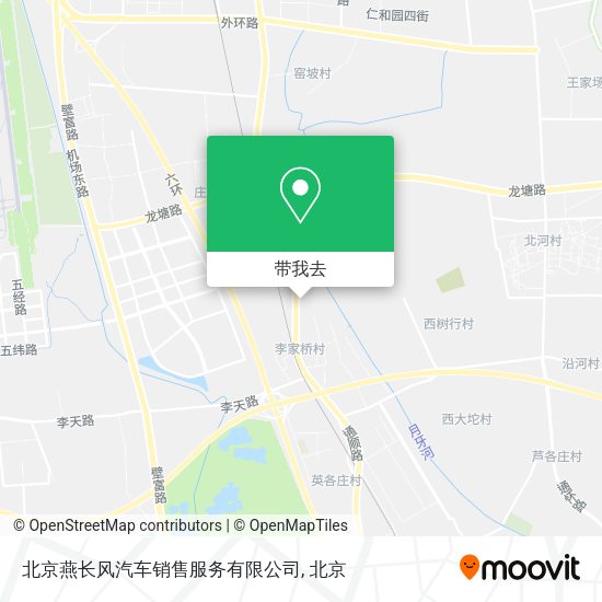 北京燕长风汽车销售服务有限公司地图