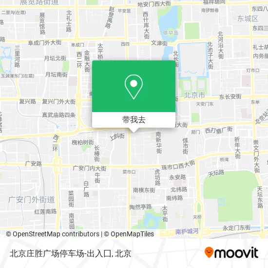 北京庄胜广场停车场-出入囗地图